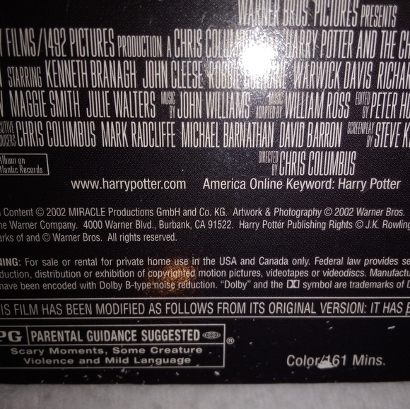 Harry Potter And The Chamber Of Secrets VHS New Sealed 2003 - Picture 4 of 8